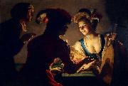 Gerard van Honthorst The Matchmaker by Gerrit van Honthorst oil painting artist